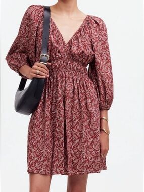Madewell Puff Sleeve, Mini  dress